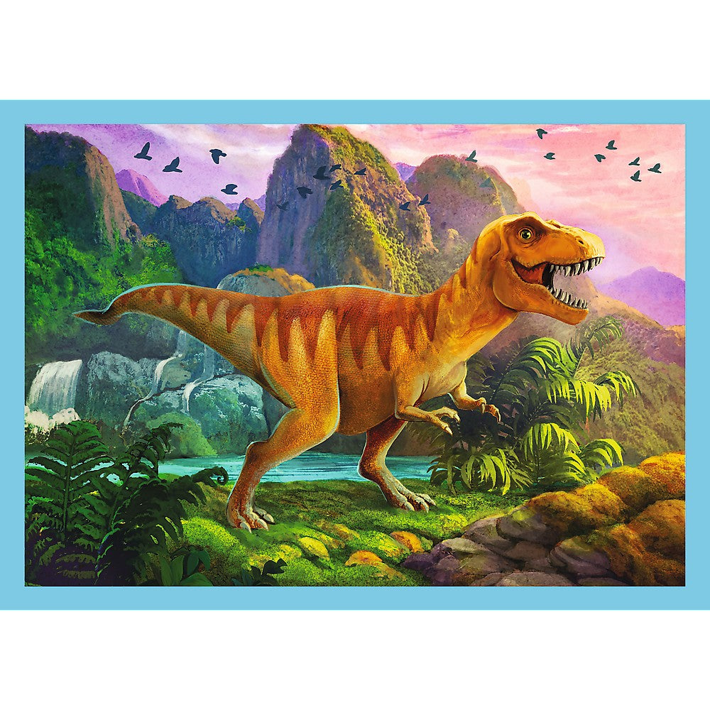 Puzzle trefl 4in1 lumea dinozaurilor