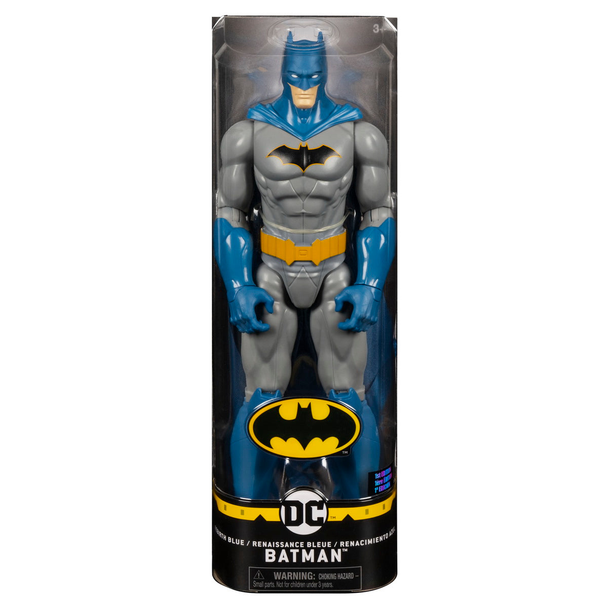 Figurina batman 30cm cu capa albastra