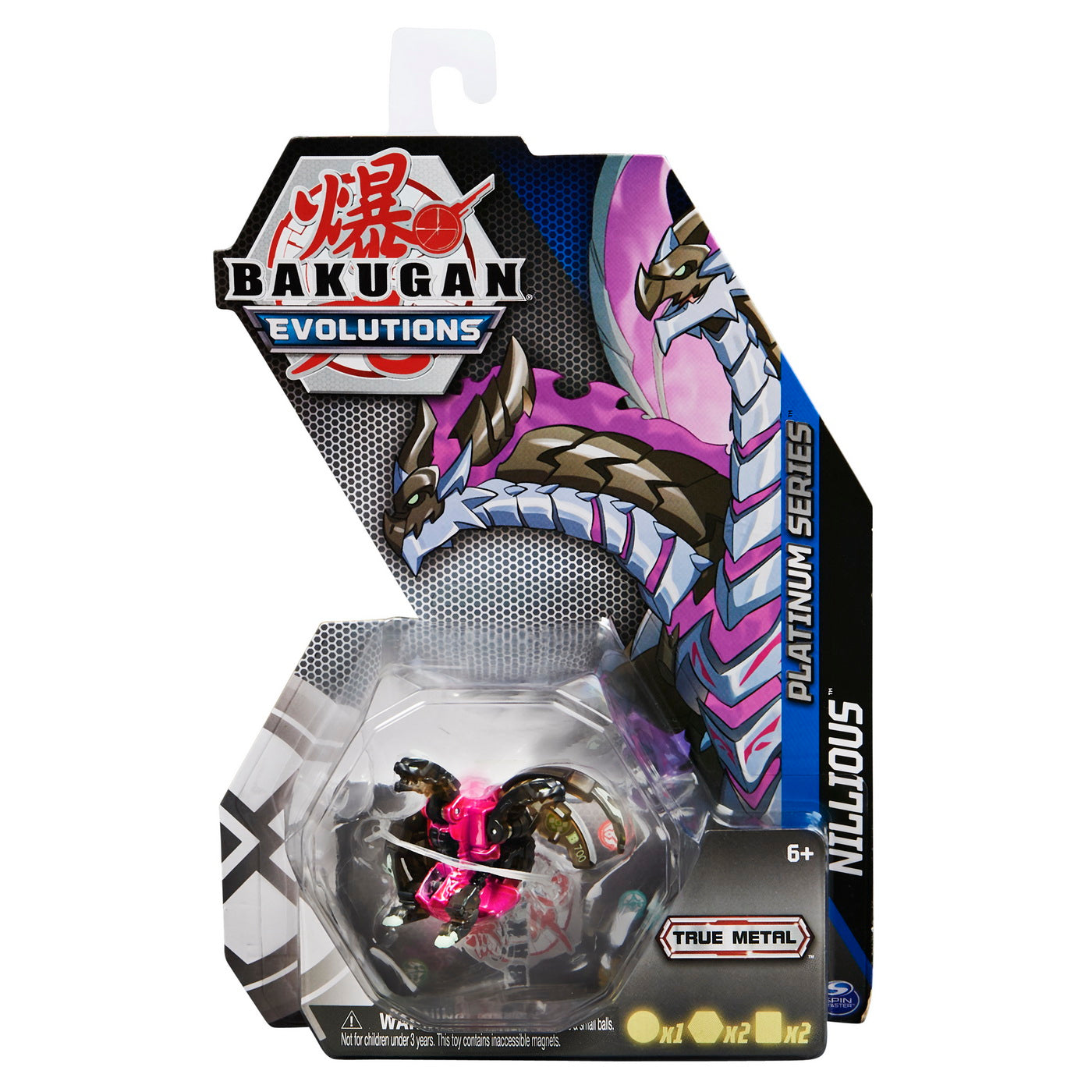 Bakugan s4 figurina metalica nillious