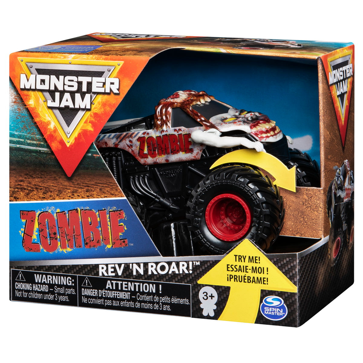 Monster jam metalice seria roar scara 1 la 43 zombie