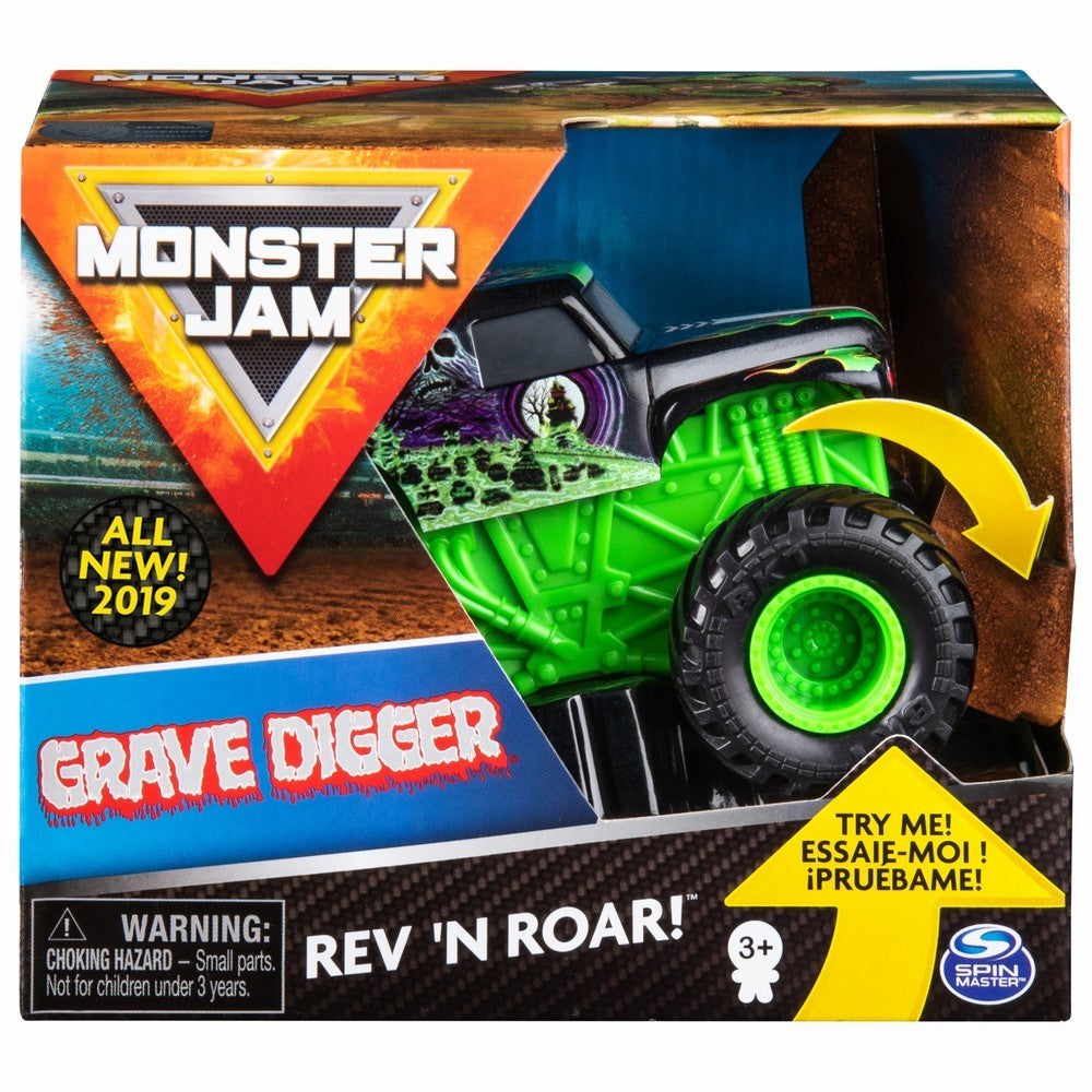 Monster jam macheta grave digger seria roar scara 1 la 43