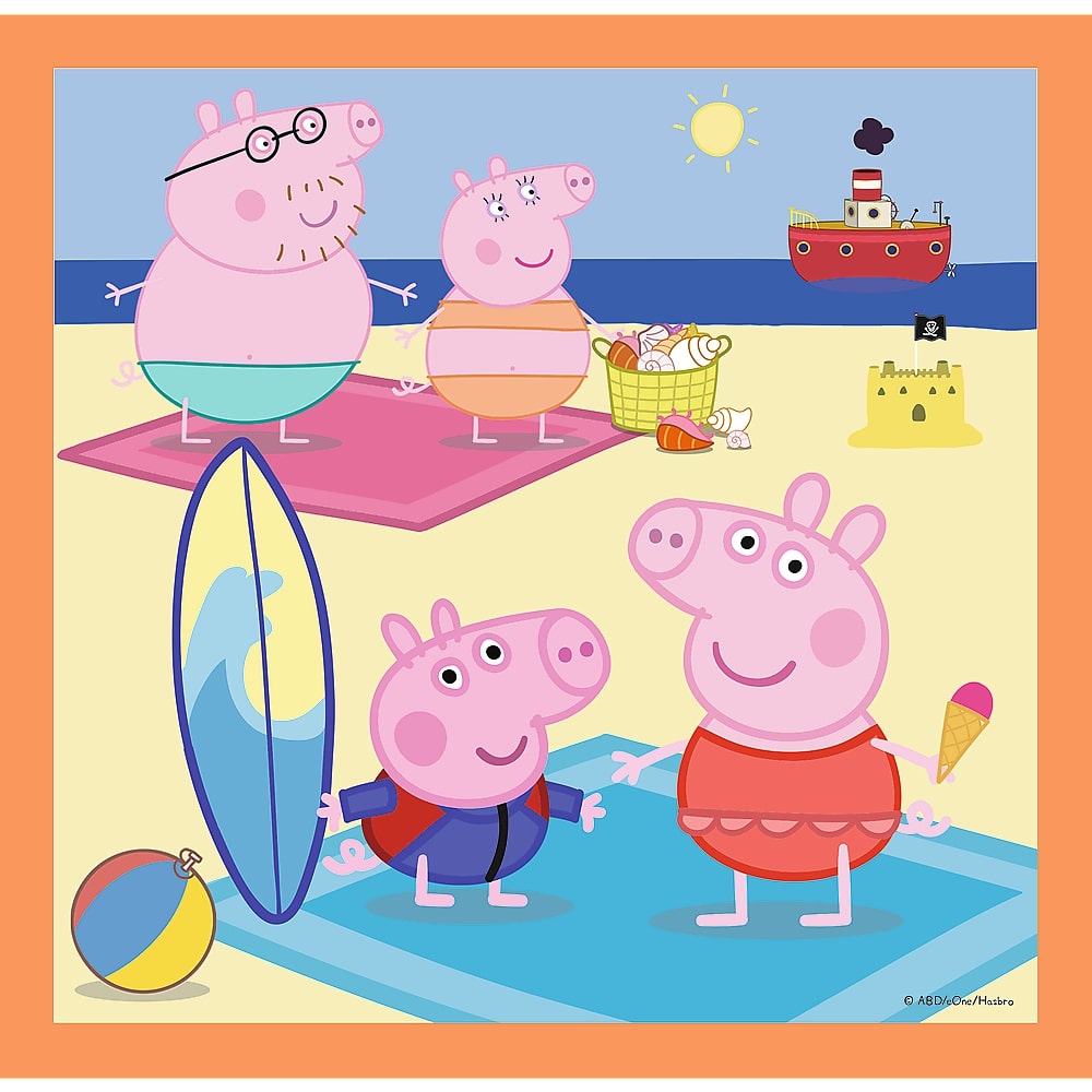 Puzzle trefl 3in1 inventiva peppa pig