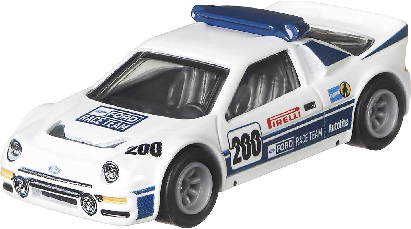 Hot wheels transportator rally van cu masinuta  ford rs200 scara 1:64