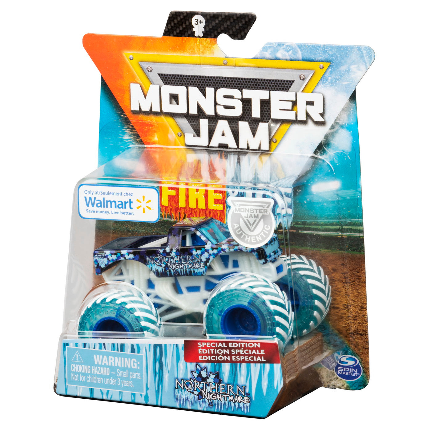 Monster jam masinuta metalica fire and ice northern nightmare