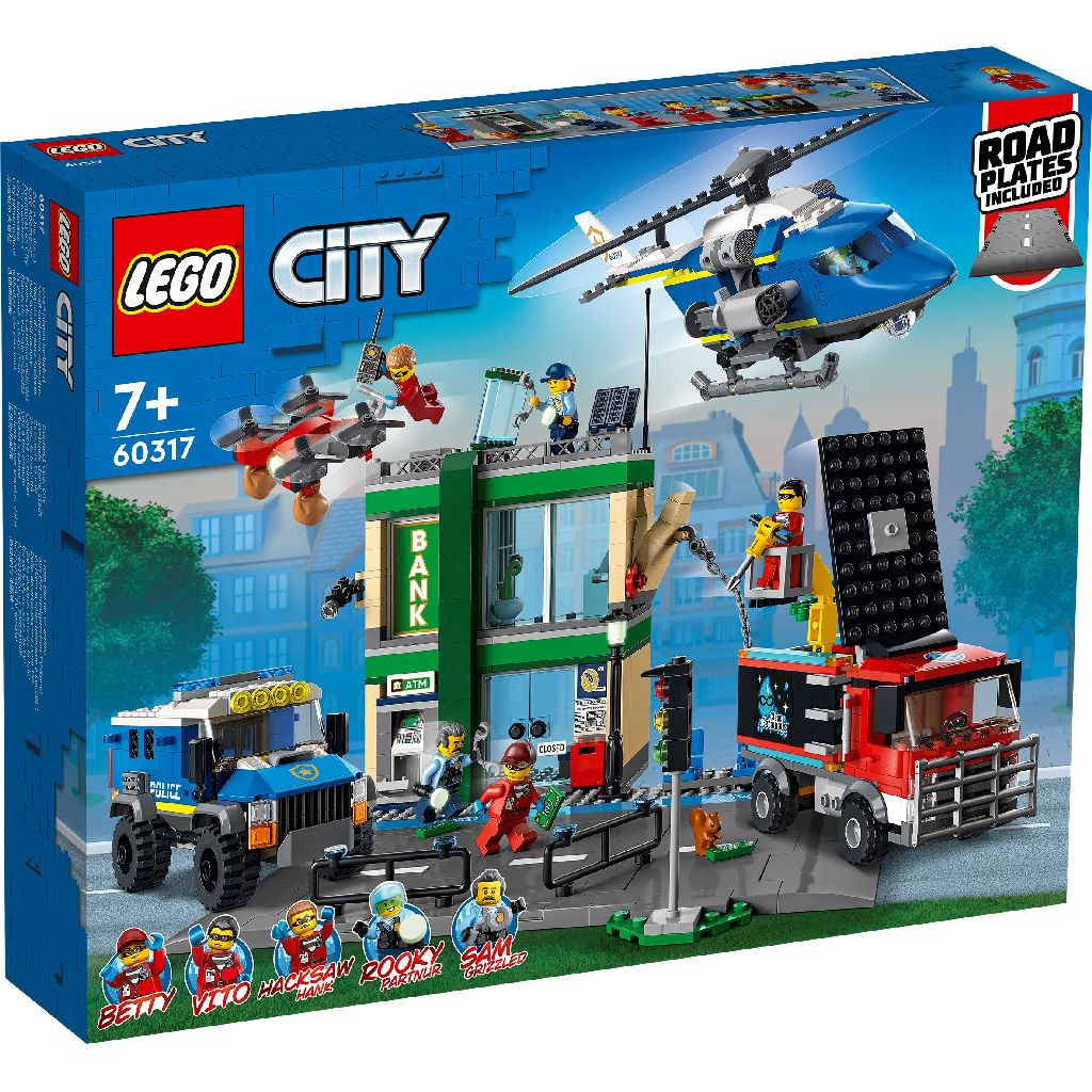 Lego city politia in urmarire la banca 60317