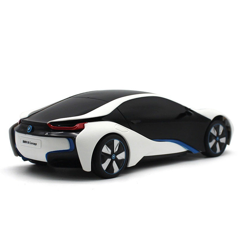 Masina cu telecomanda bmw i8 alba scara 1 la 24