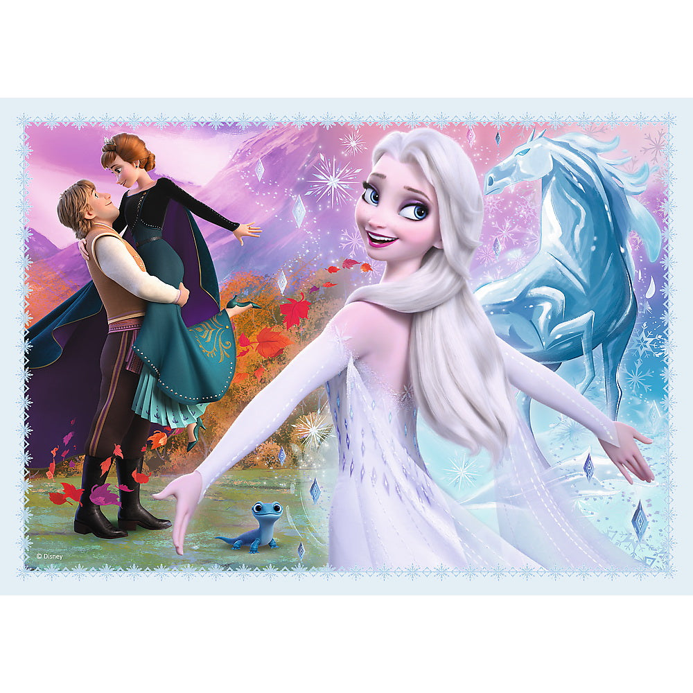 Puzzle trefl 4in1 frozen2 padurea magica