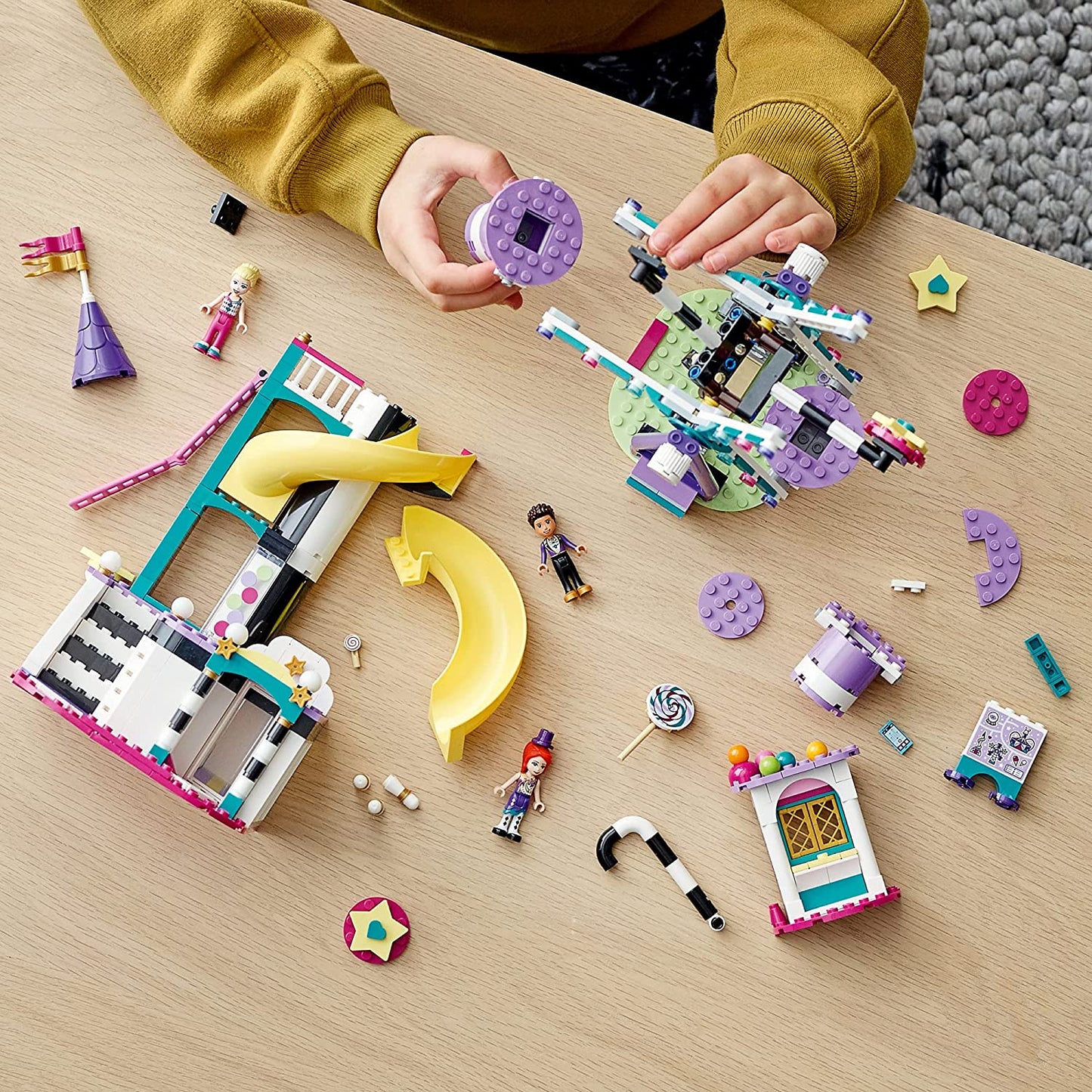 Lego friends roata si tobogan magic 41689