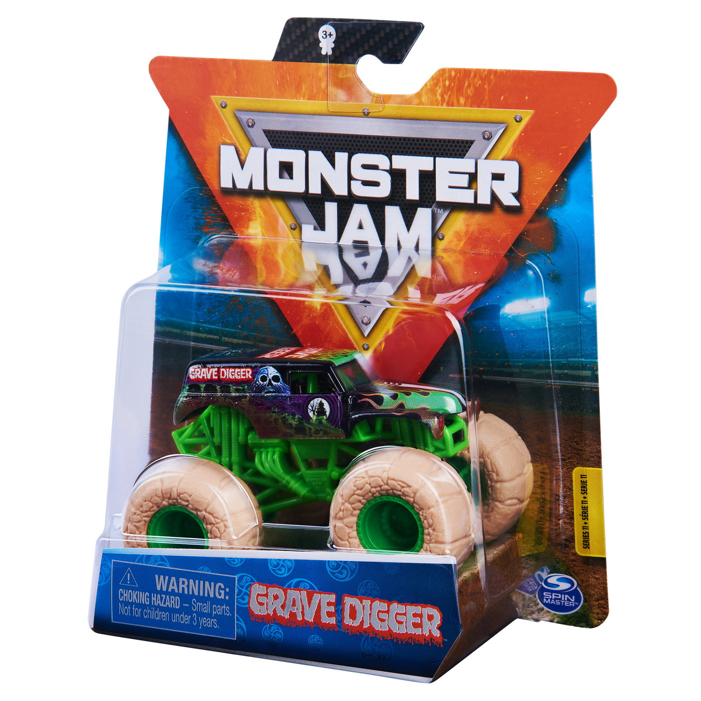 Monster jam masinuta metalica grave digger scara 1 la 64