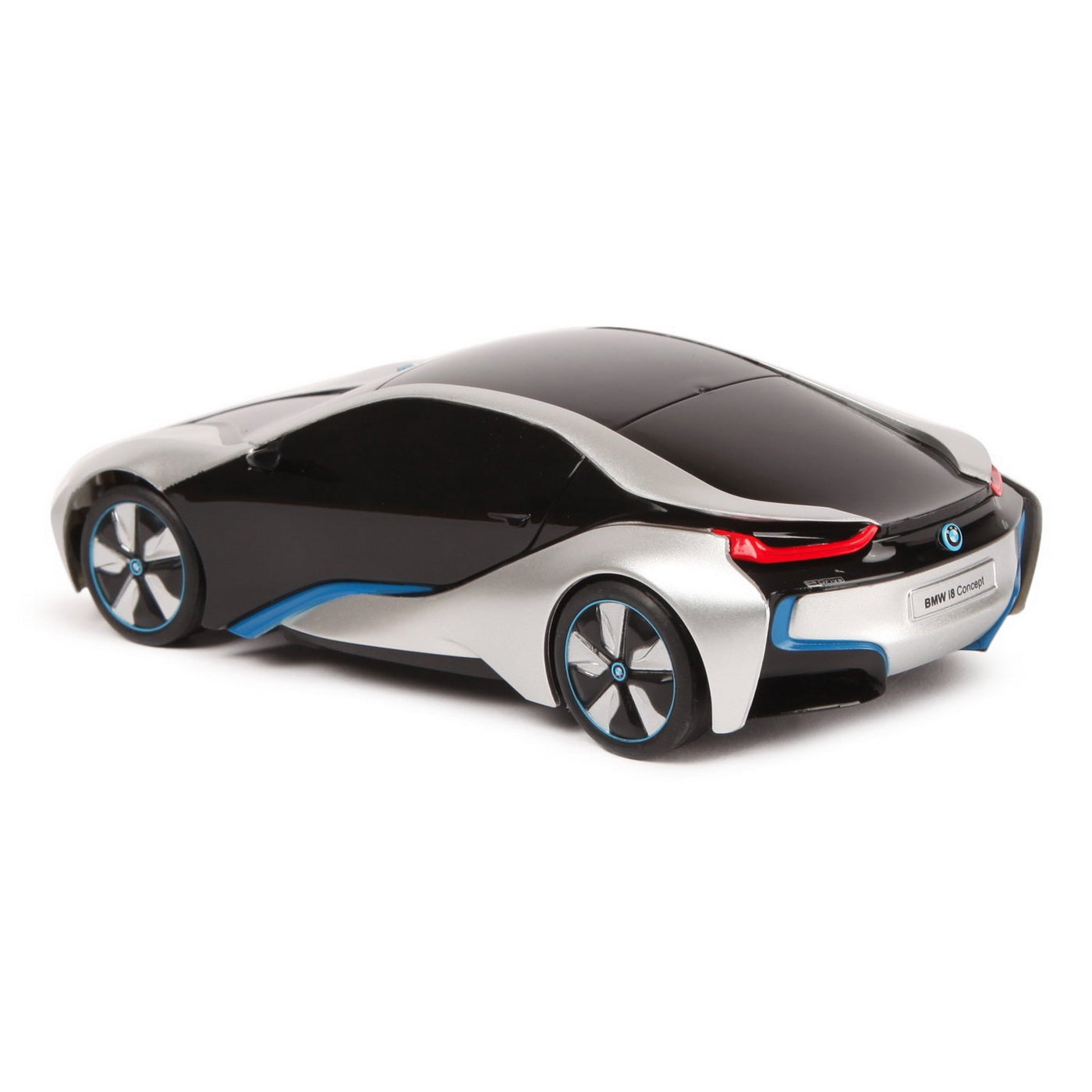 Masina cu telecomanda bmw i8 argintie scara 1 la 24