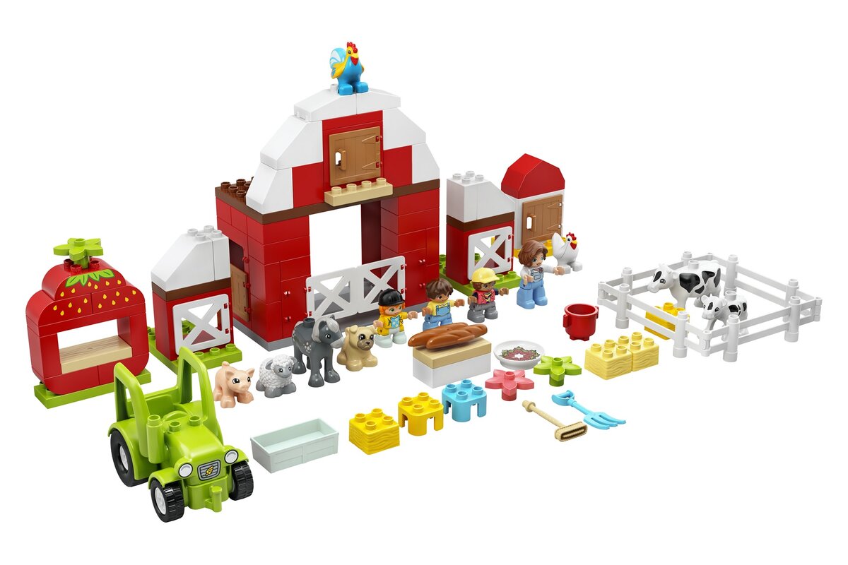 Lego duplo  hambar, tractor si ingrijirea animalelor 10952