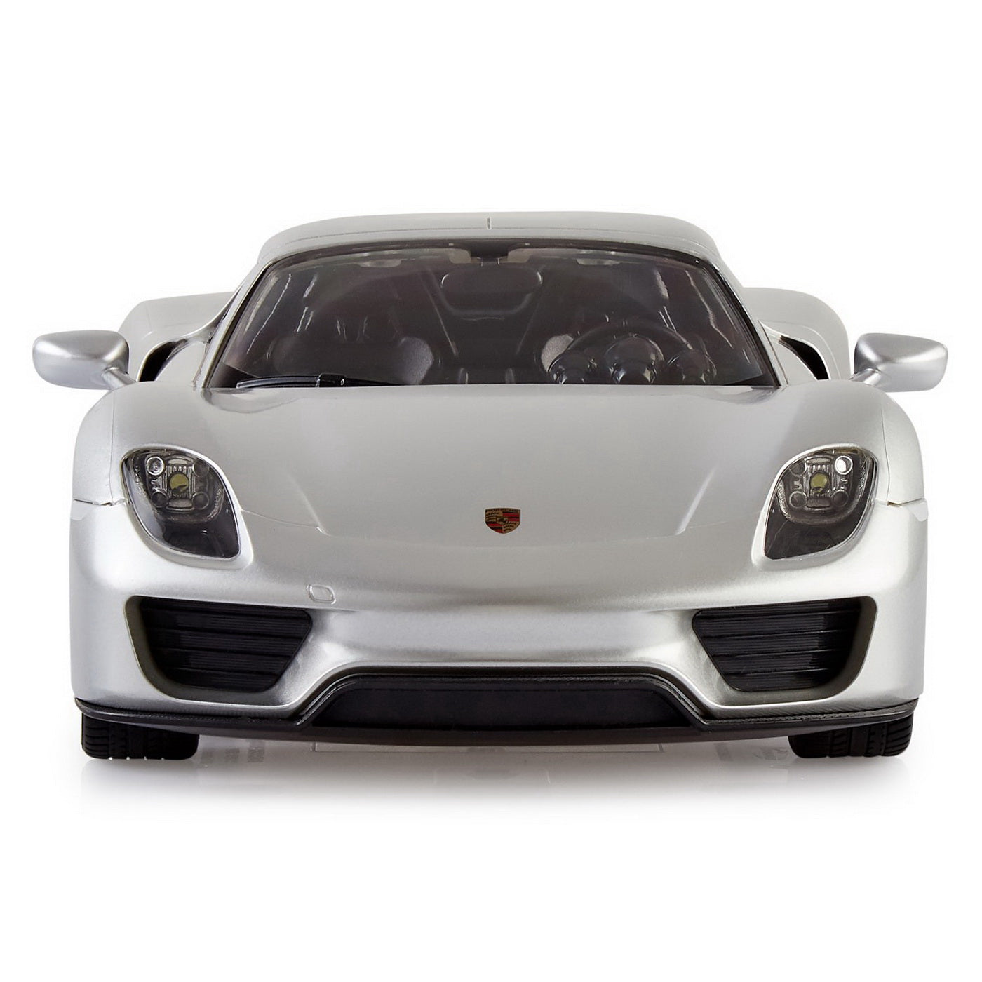 Masina cu telecomanda porsche 918 spyder  argintiu scara 1 la 14