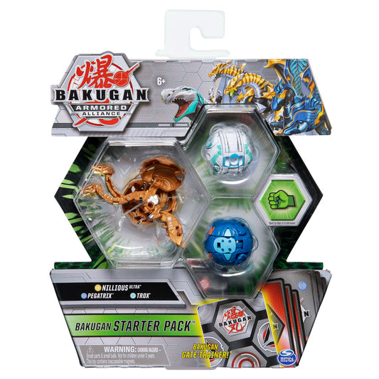 Bakugan s2 pachet de start pegatrix trox si nillious ultra