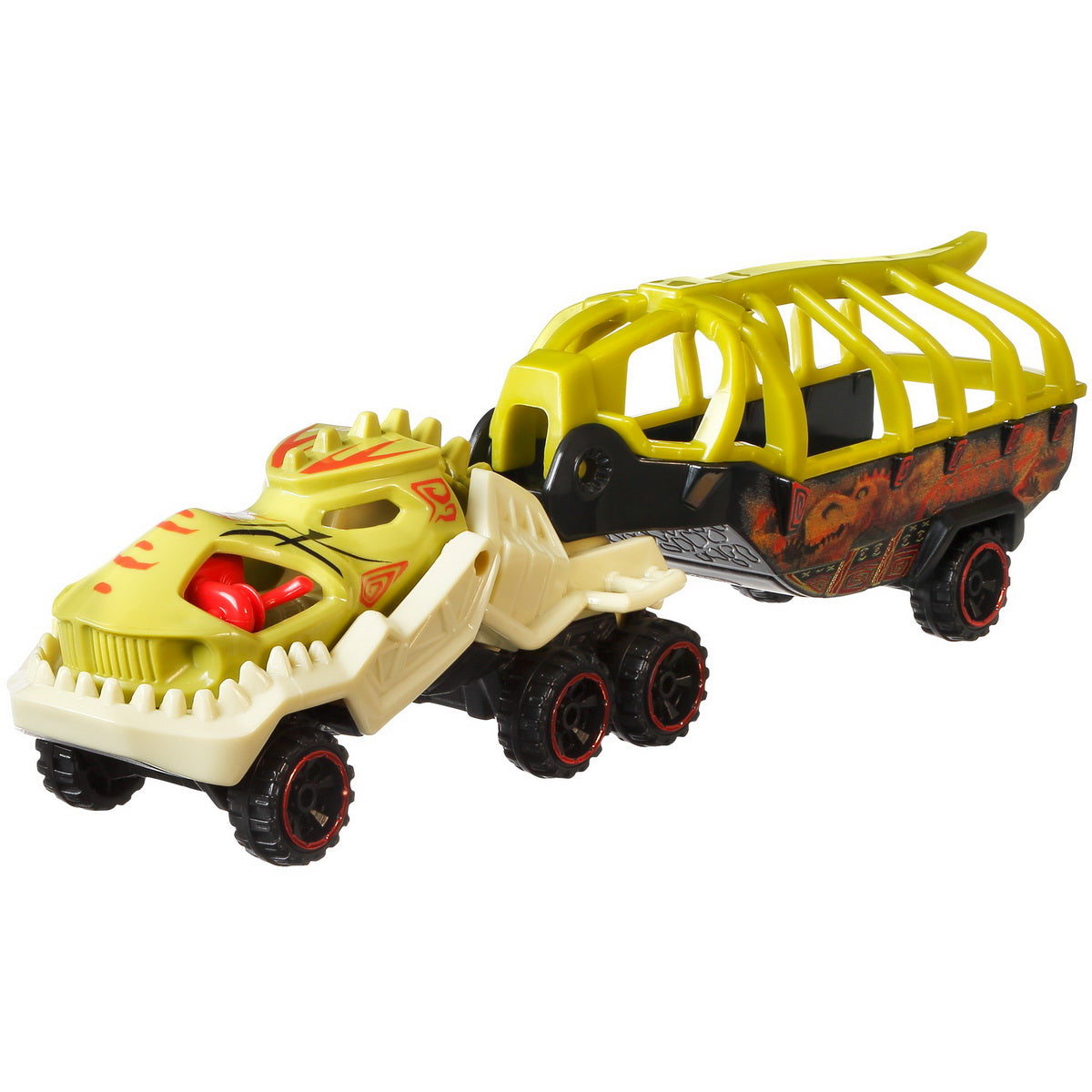 Set camion si masina sport hot wheels fossil night