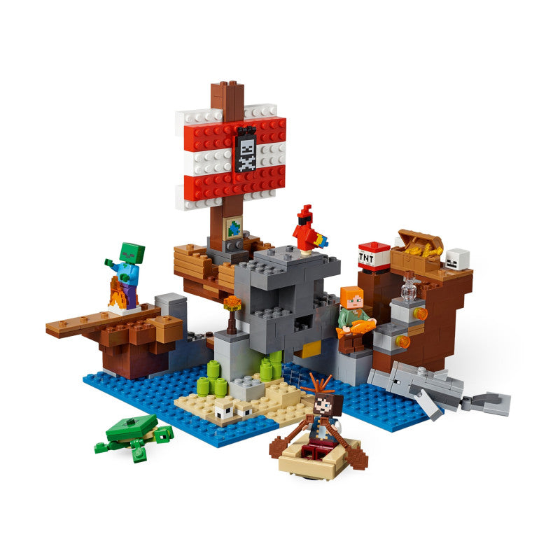 Lego minecraft aventura corabiei de pirati 21152