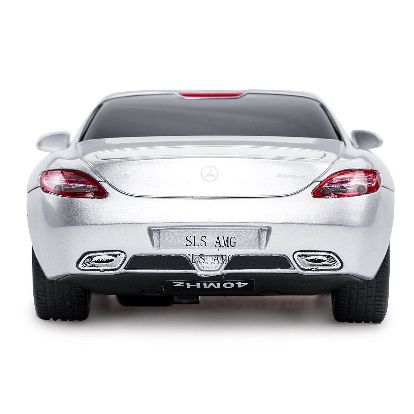 Masina cu telecomanda mercedes-benz sls amg argintie scara 1 la 24