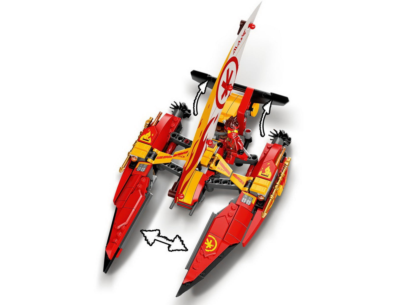 Lego ninjago lupta pe mare cu catamaranul 71748