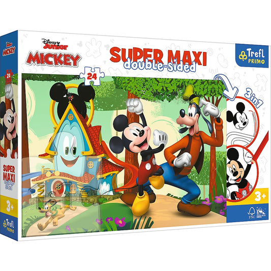 Puzzle trefl primo  24 super maxi disney mickey si prietenii