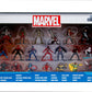 Set 20 de figurine metalice cu eroii marvel si figurina black panther inclusa