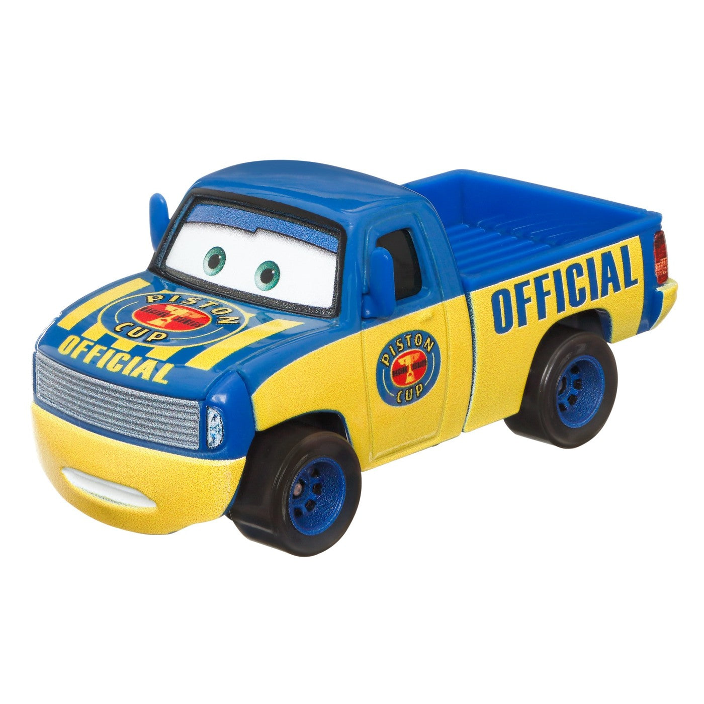 Masinuta metalica cars3 personajul dexter hoover cu steag de finish