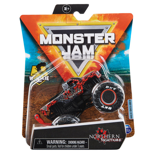 Monster jam masinuta metalica northern nightmare scara 1 la 64