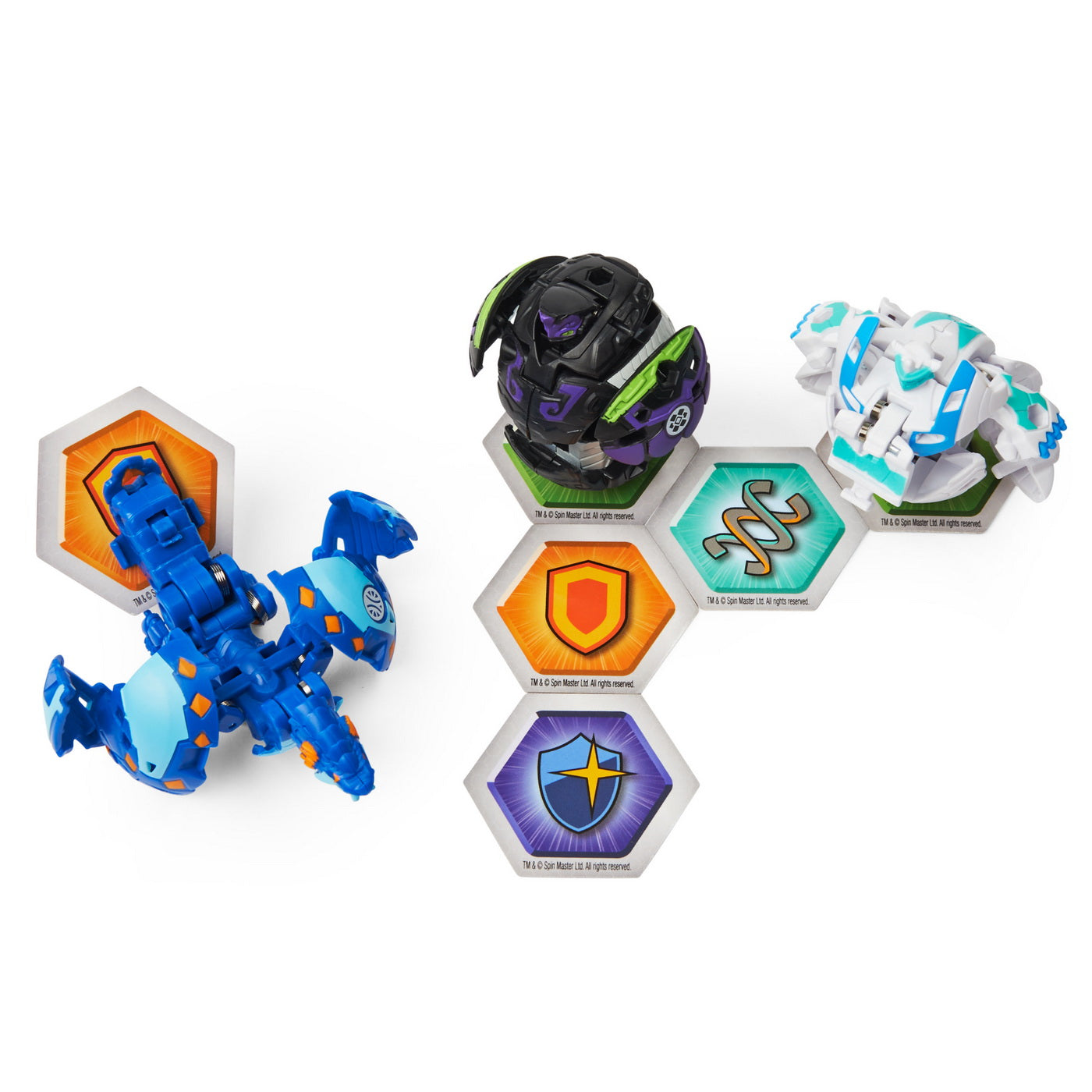 Bakugan s3 pachet starter serpillious ultra, auratoa si ninjiton