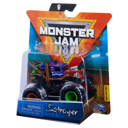 Monster jam masinuta metalica salvager scara 1 la 64