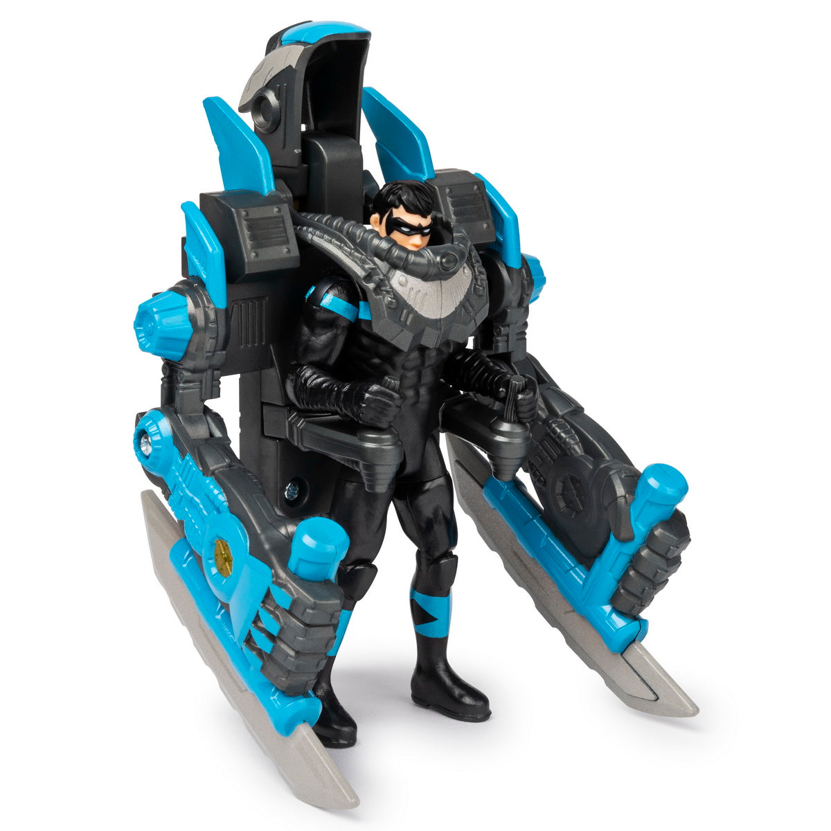 Figurina nightwing 10cm cu mega accesorii pentru lupta