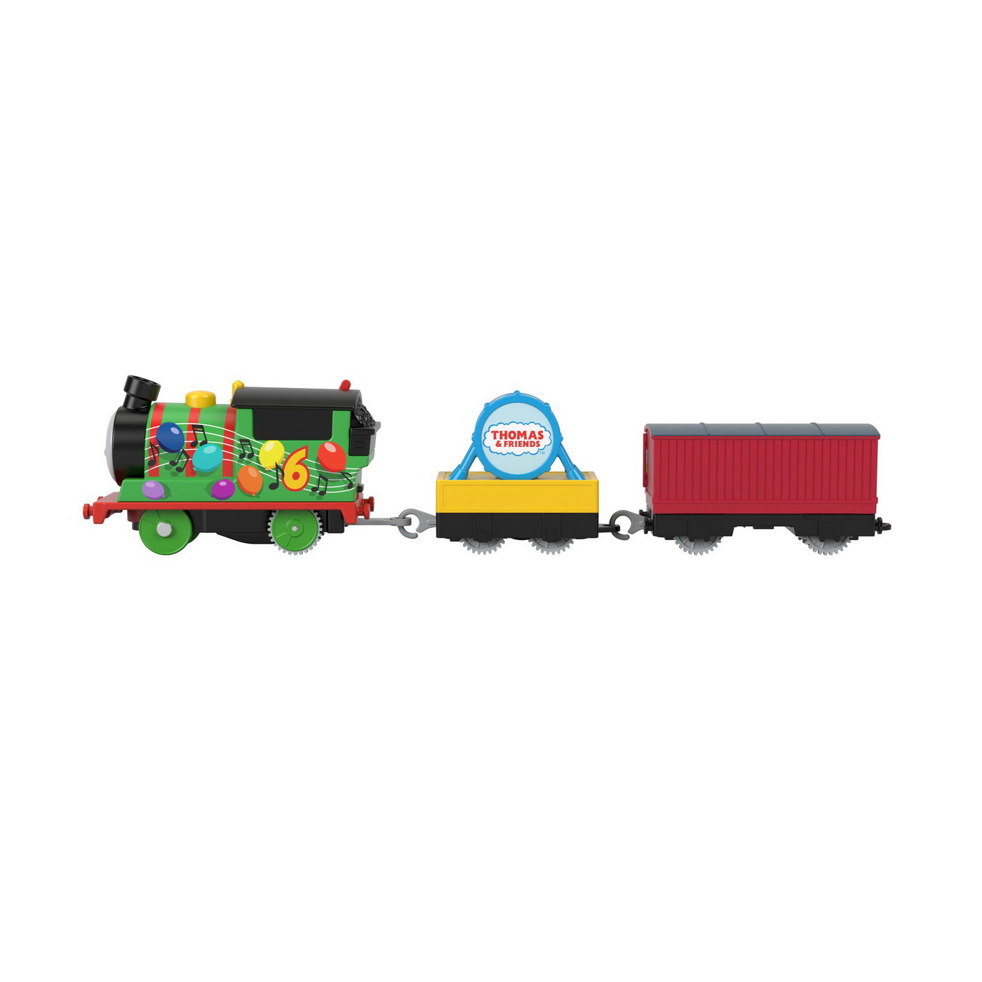 Thomas locomotiva motorizata percy cu 2 vagoane