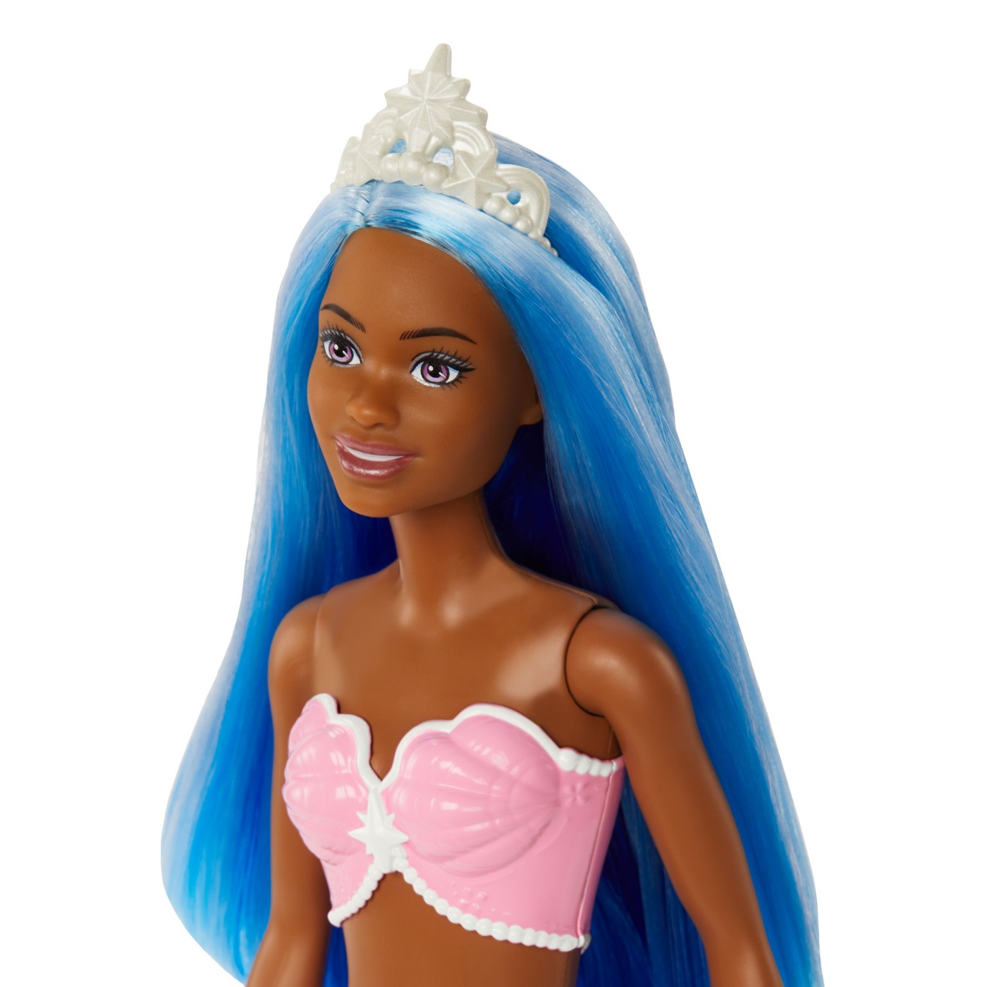 Barbie dreamtopia papusa sirena cu par albastru si coada albastra