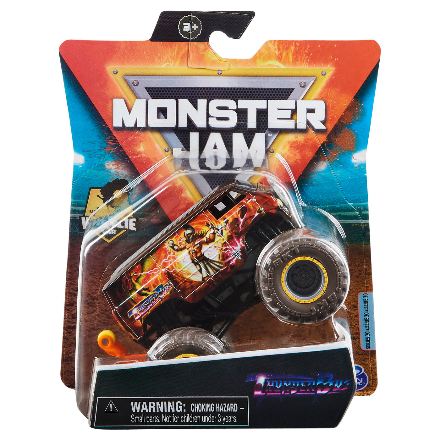 Monster jam masinuta metalica thunder bus scara 1 la 64