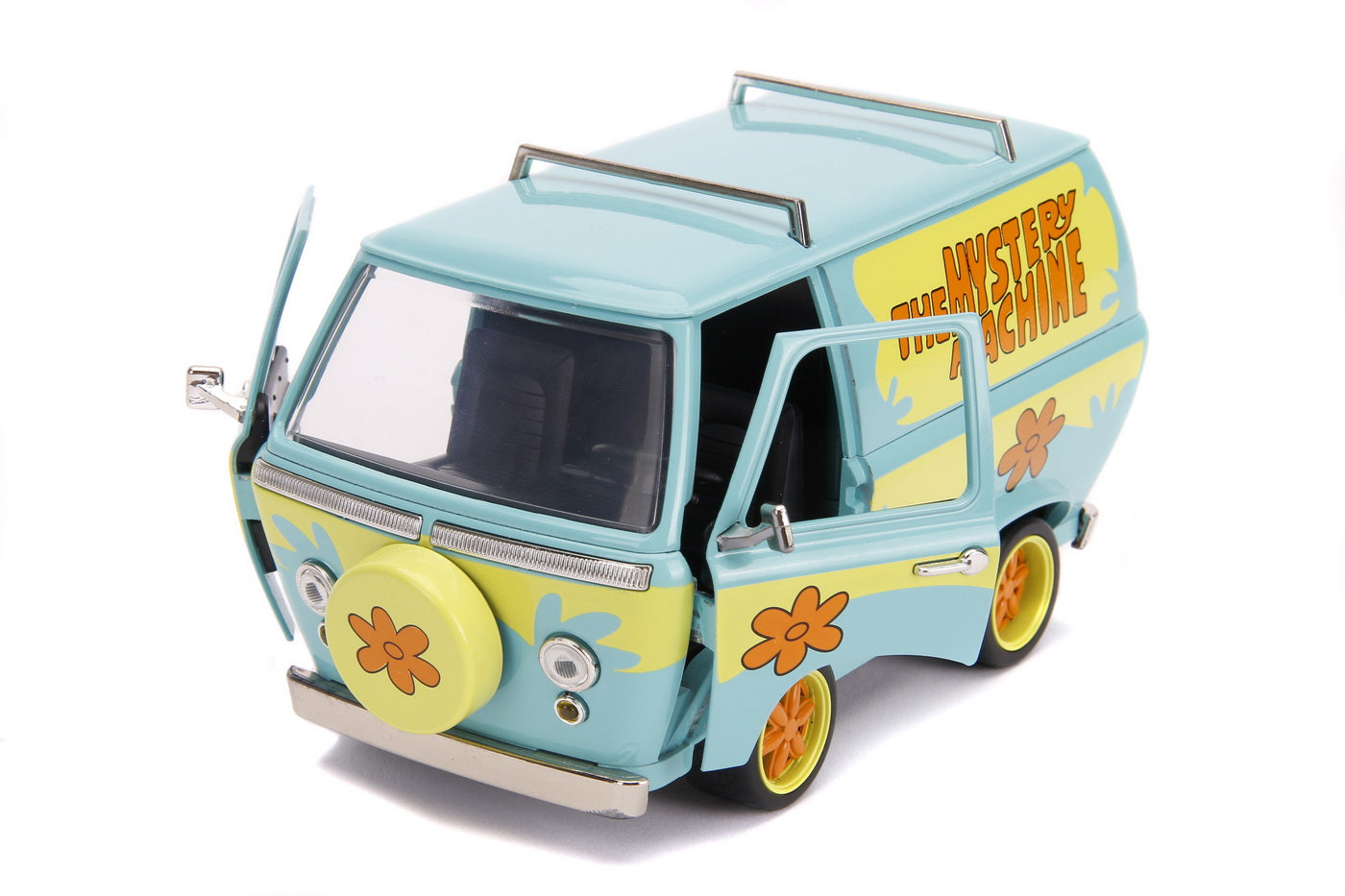 Scooby doo mystery van set format din dubita metalica scara 1:24 si 2 figurine scooby doo si shaggy