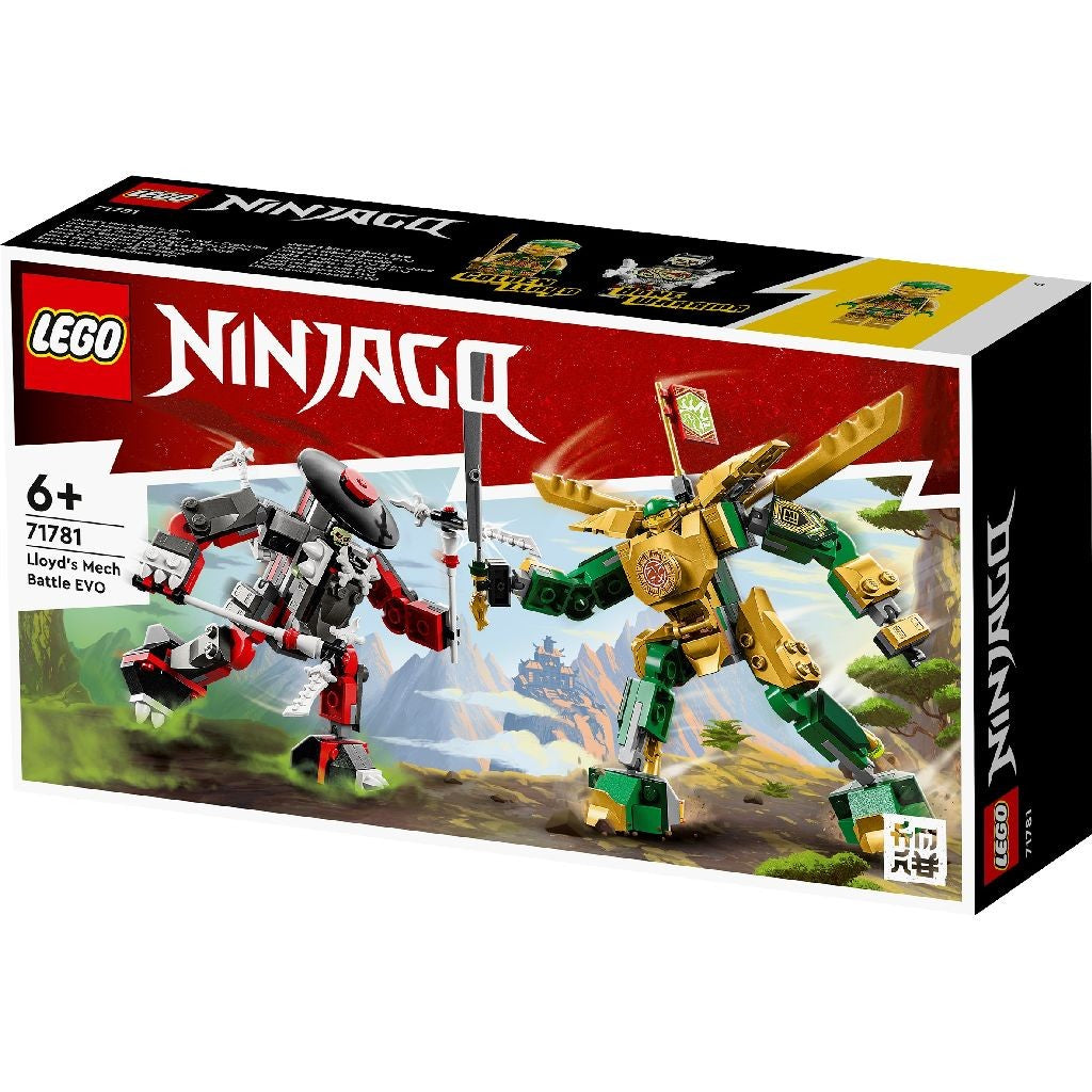 Lego ninjago lupta cu robotul evo a lui lloyd 71781