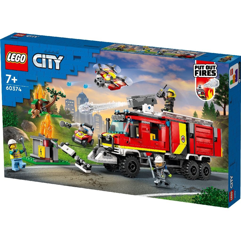 Lego city masina unitatii de pompieri 60374