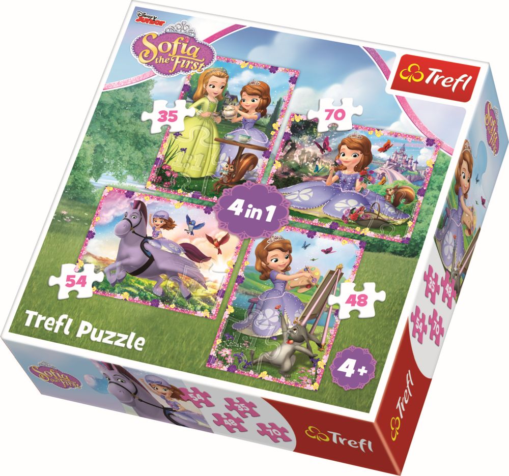 Puzzle trefl 4in1 lumea sofiei