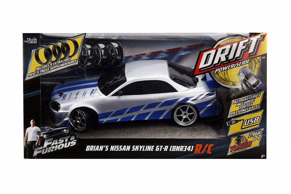 Fast and furious rc drift nissan skyline gtr 40cm