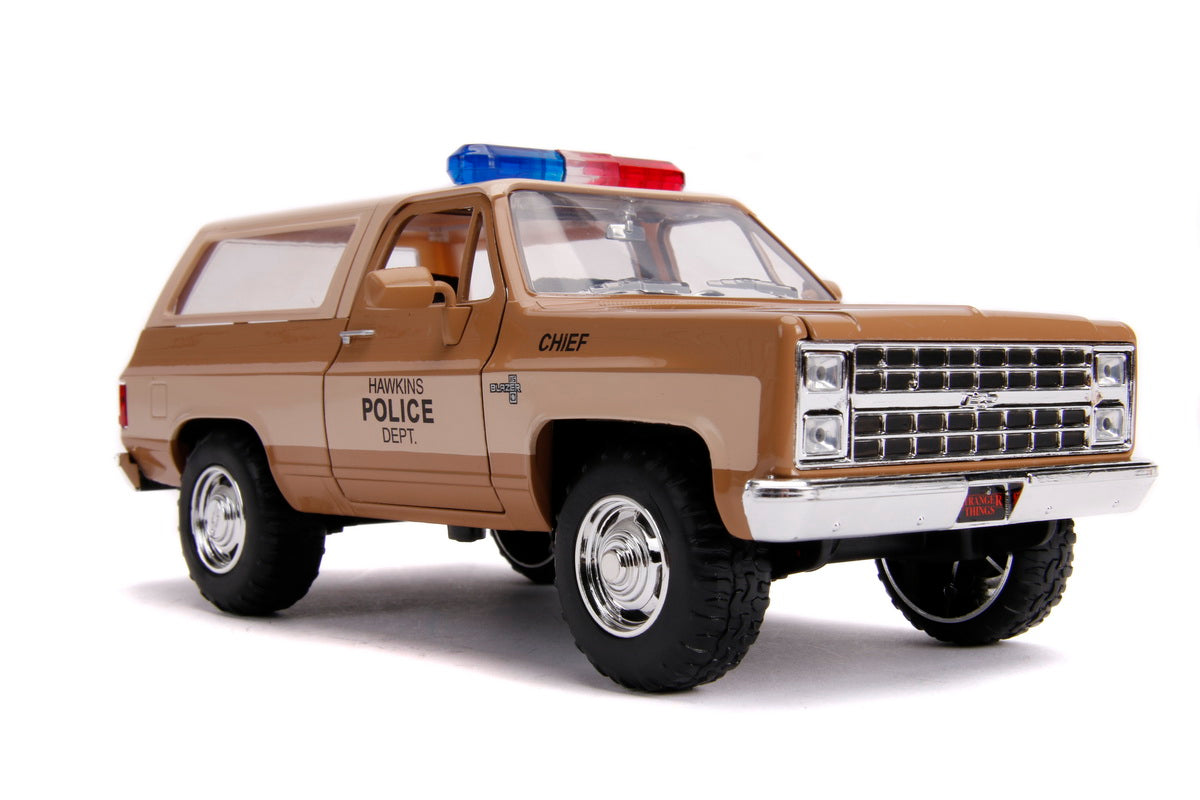 Macheta metalica 1980 chevy police k5 scara 1 la 24