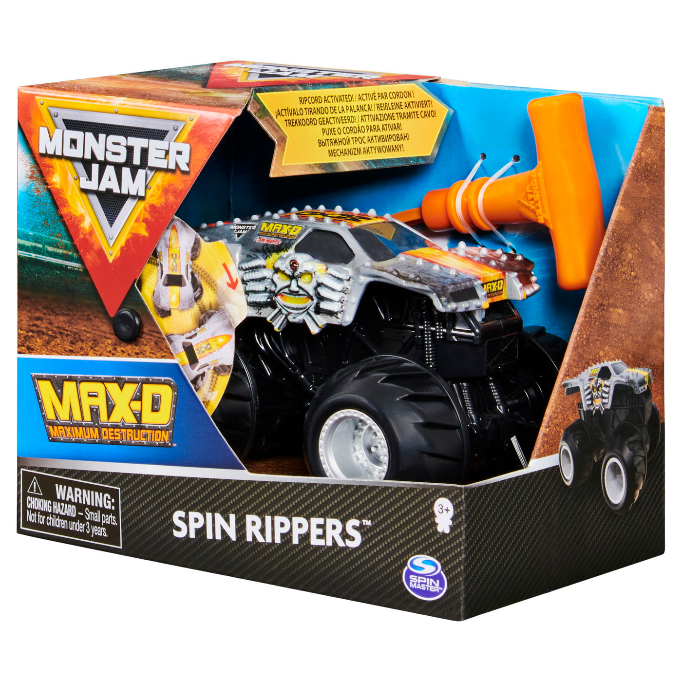 Monster jam max-d seria spin rippers scara 1 la 43