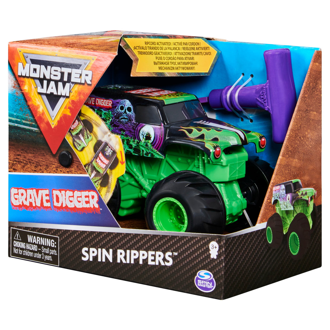 Monster jam grave digger seria spin rippers scara 1 la 43