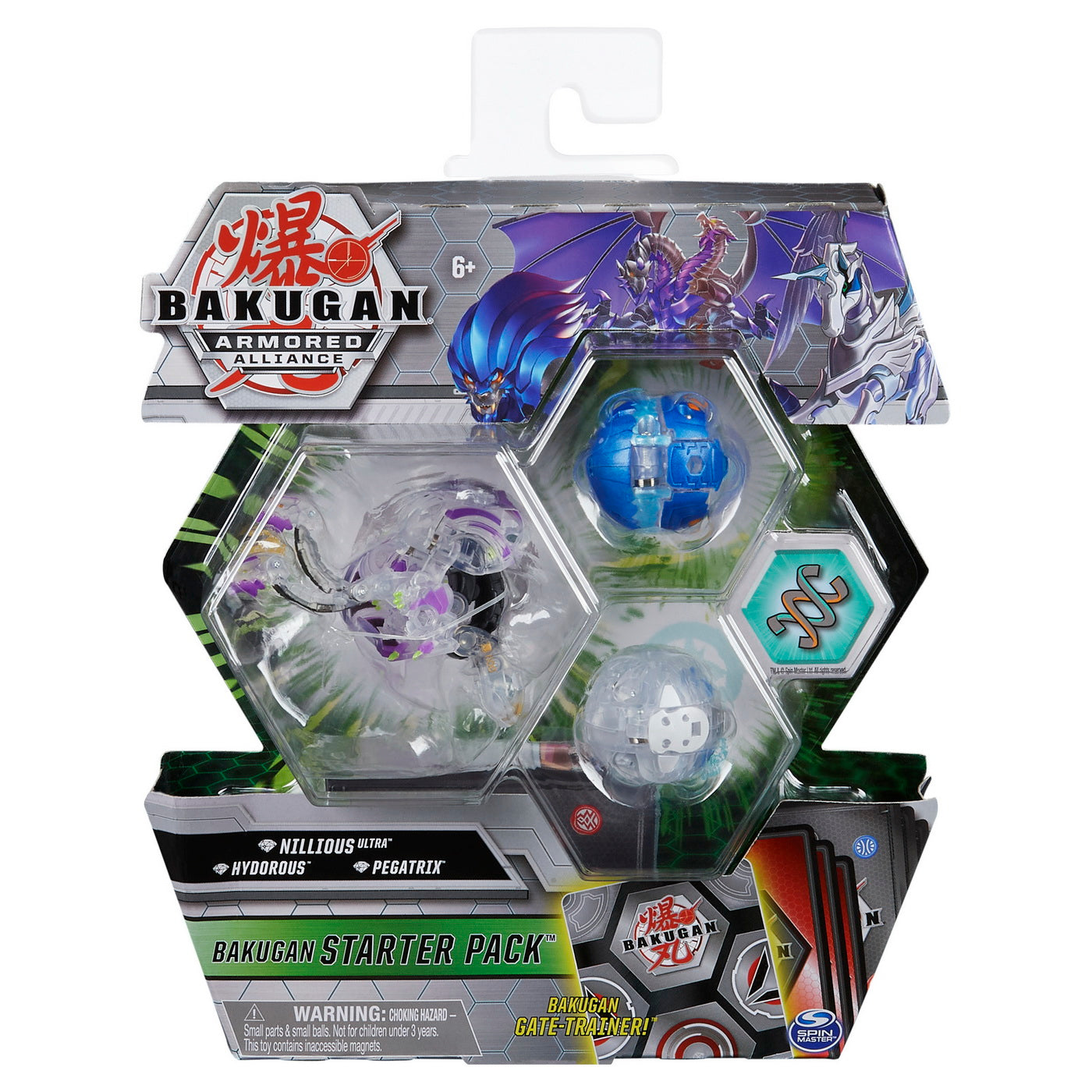 Bakugan s2 pachet de start hydorous, pegatrix si nillious ultra