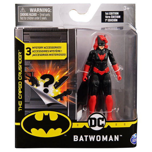 Figurina batwoman 10cm cu 3 cate accesorii