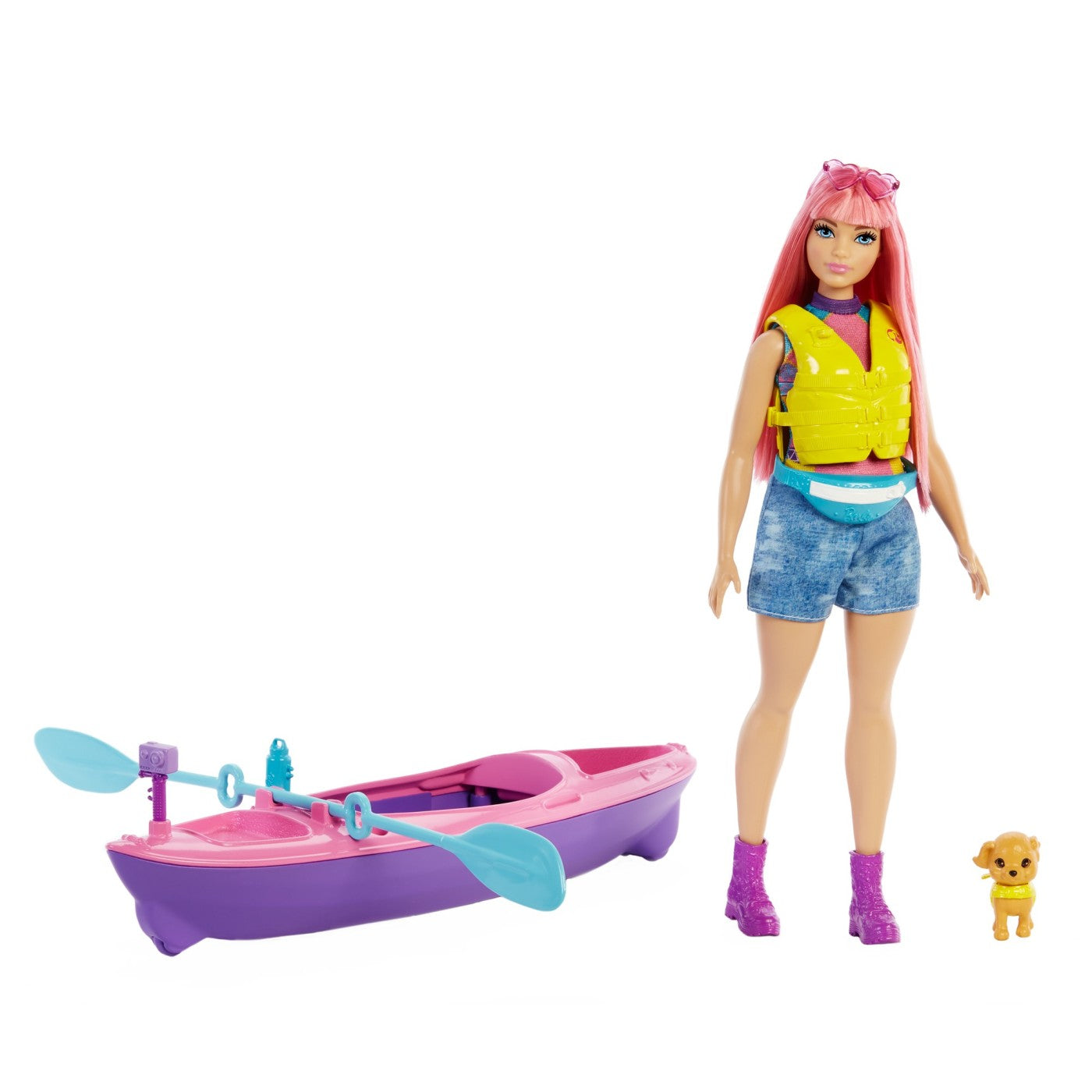 Barbie camping papusa daisy cu accesorii