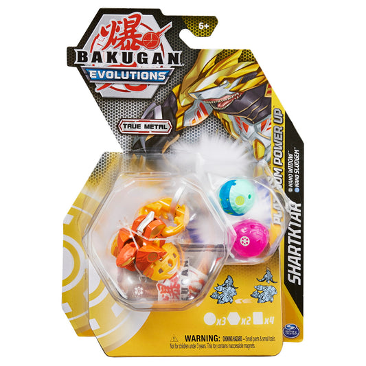 Bakugan platinum powerup s4 shartktar, nano widow si nano sludgem