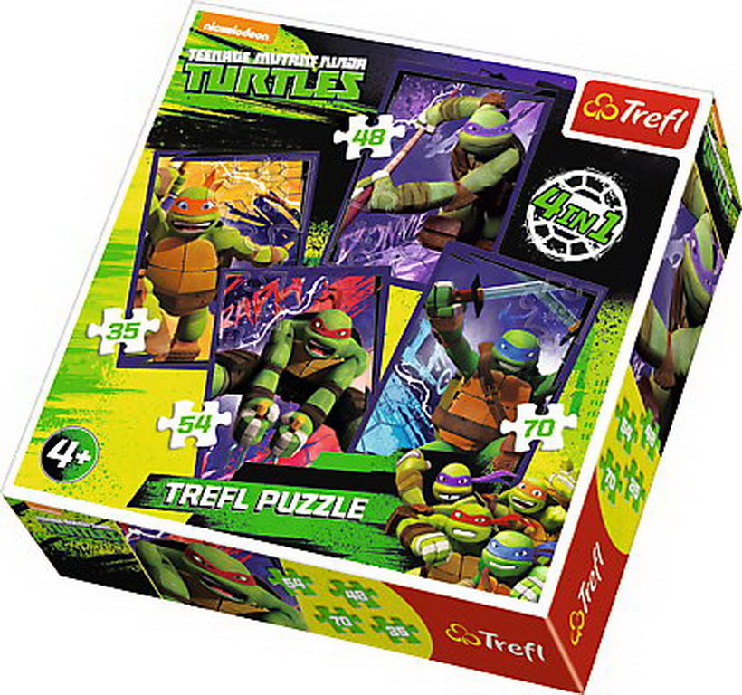 Puzzle trefl 4in1 testoasele ninja