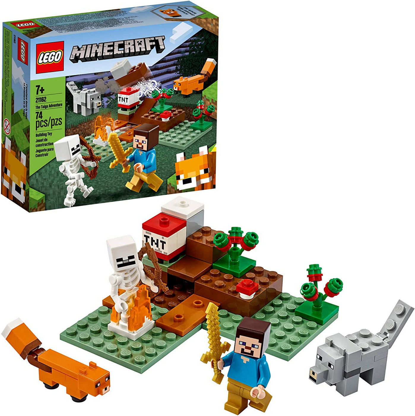 Lego minecraft aventura din taiga 21162