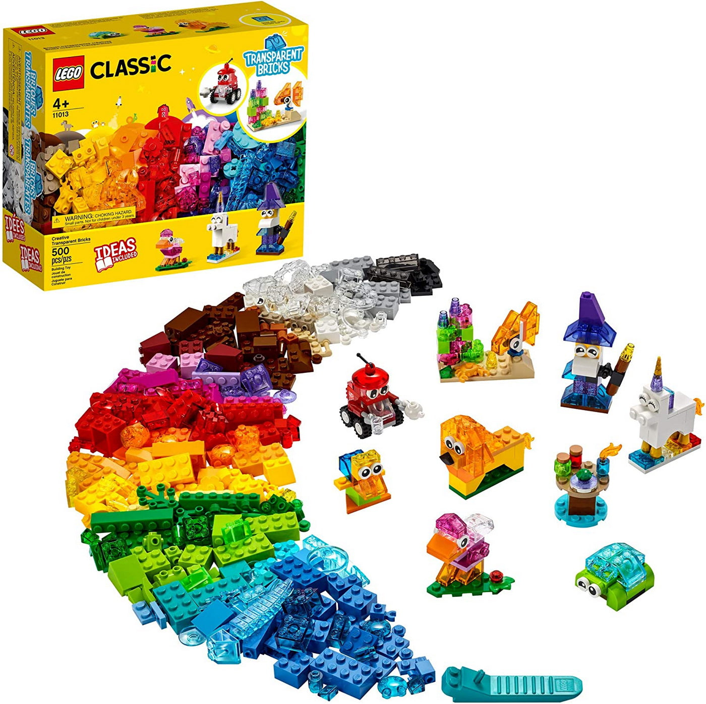 Lego classic caramizi transparente creative 11013