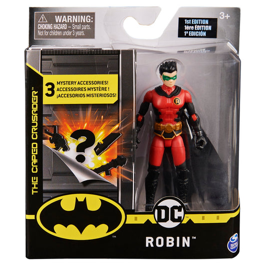 Figurina robin flexibila 10cm cu 3 accesorii surpriza