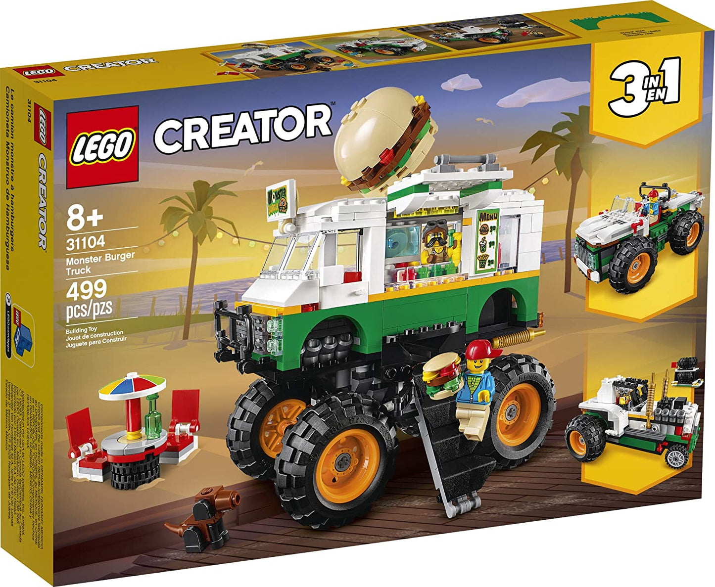 Lego creator 3 in 1 camion gigant cu burger