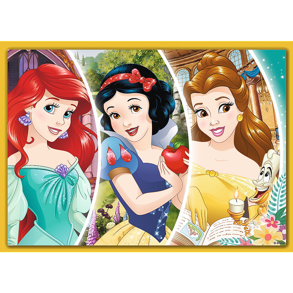 Puzzle trefl 4in1 disney princess -  ziua fericita