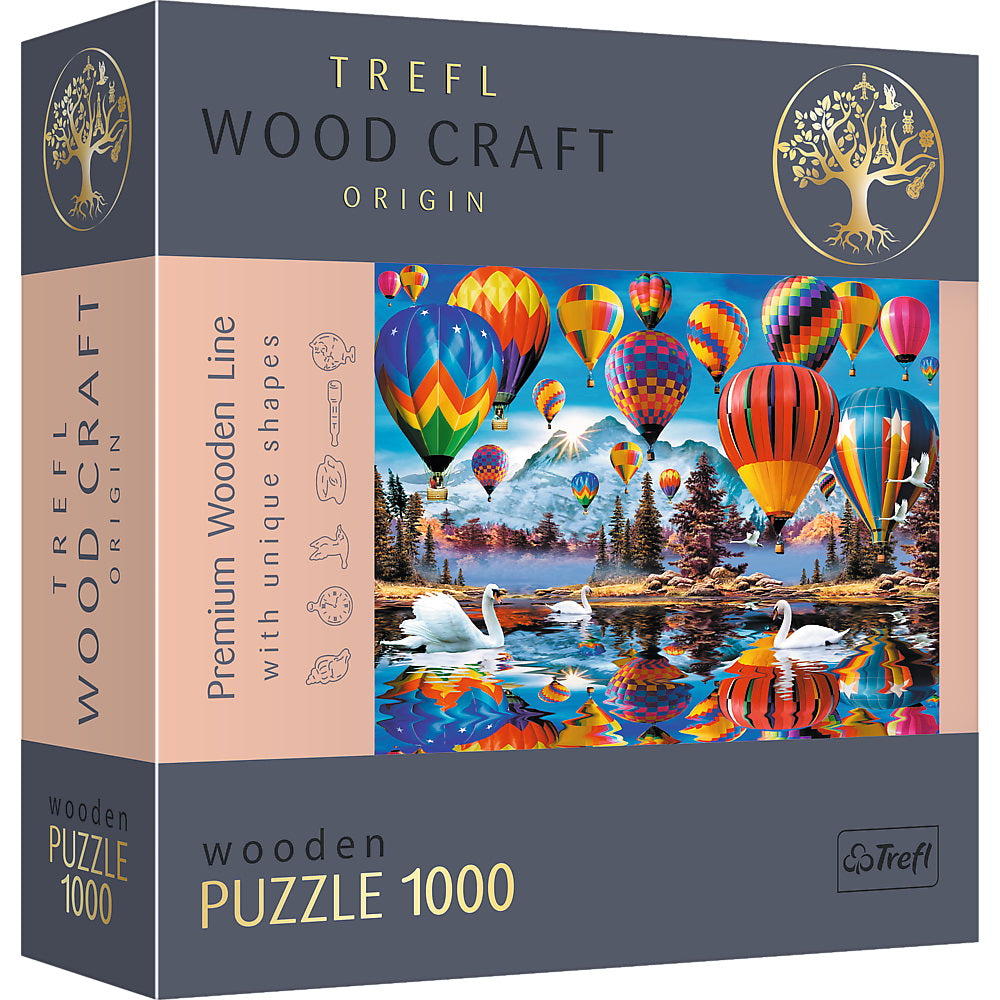 Puzzle trefl din lemn 1000 piese baloanele colorate